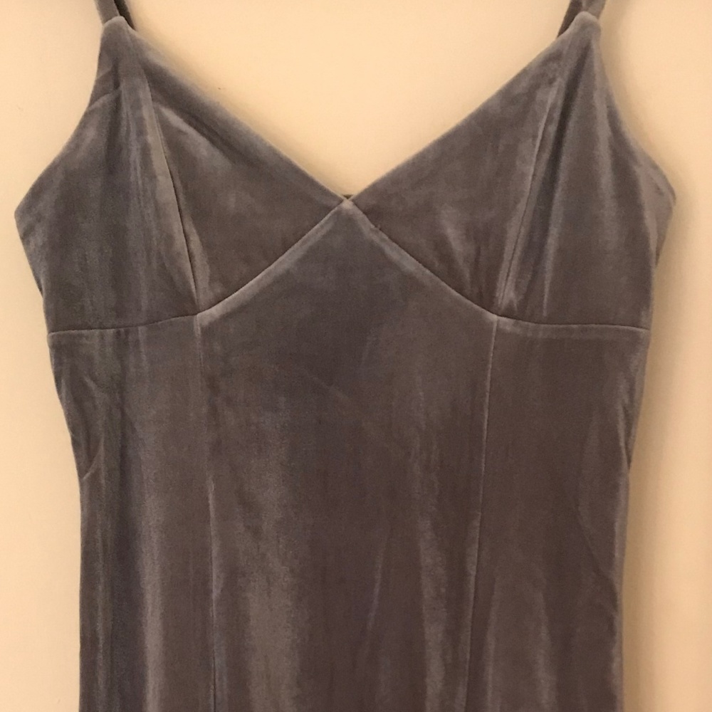 Velvet Fitted Midi Dress NWOT